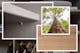 Collage, welche die extrastarken Fachböden eines Kleiderschranks zeigt sowie die Holzoberflächen und die Sicht von unten auf eine Baumkrone, was die nachhaltige Herstellung darstellen soll
