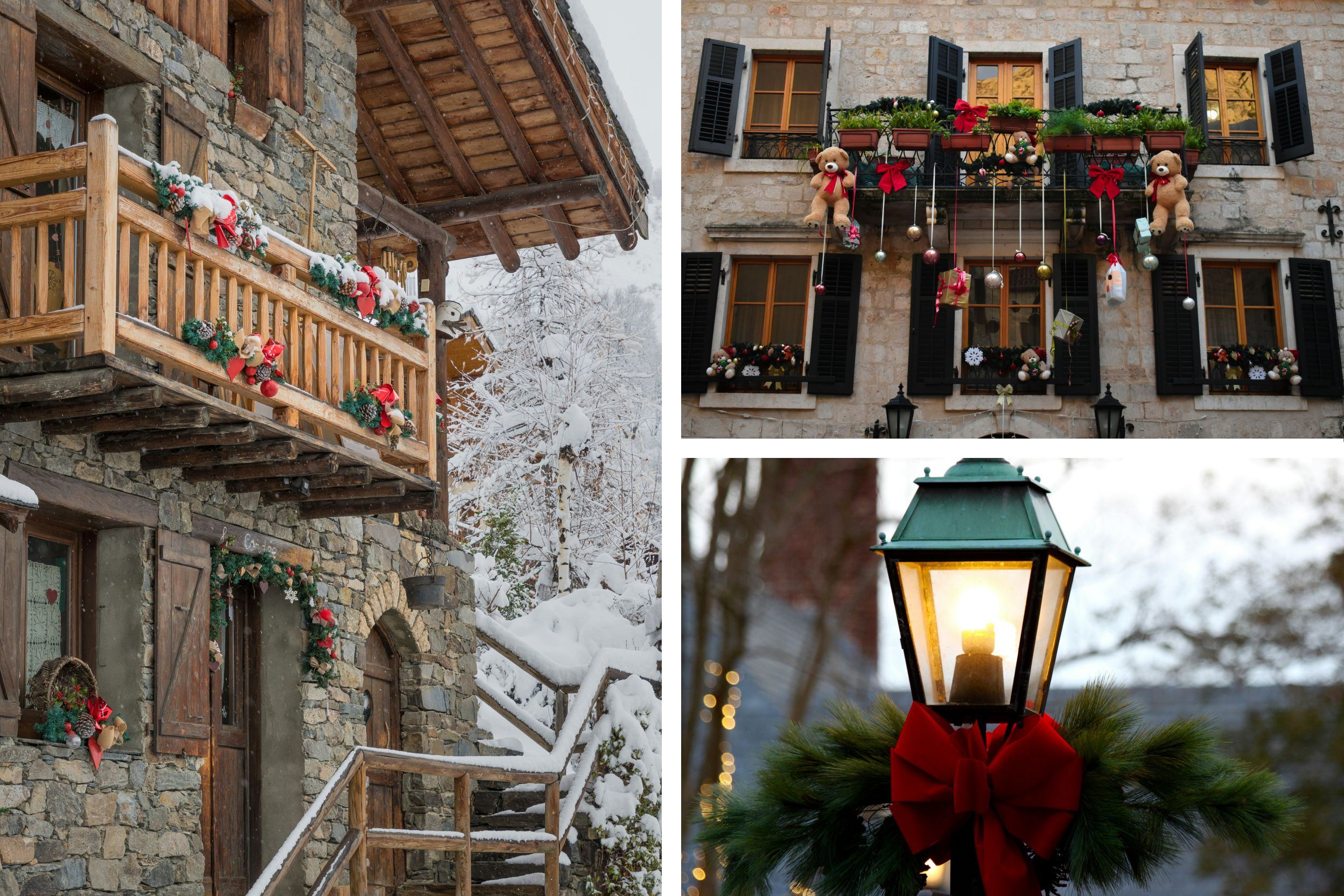 Décoration De Noël En Velours Rouge à Gros Nœud - Ornement Artisanal Pour Sapin, Porte, Fenêtre (Plusieurs Tailles S/M/L) - 11
