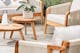 Outdoor-Sessel, Outdoor-Sofa und Beistelltisch Rope Island von BUTLERS aus Akazienholz kombiniert mit Rope Design.