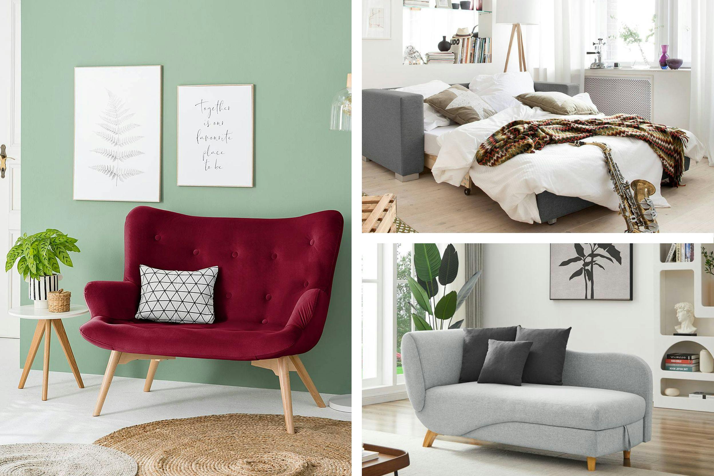 Gemütliches Sofa für kleine Räume unsere Tipps   home24