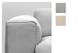 Detailbild vom grauen Sofabezug Webstoff Saia