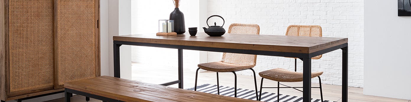 Serie Grasby | Recycelte Holzmöbel im Industrial Look | home24