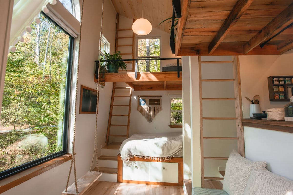 Inside view of the Nook cabin
