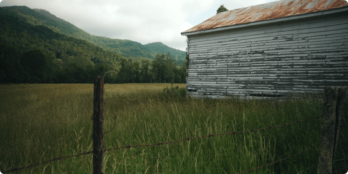 Outdoor field with mountains