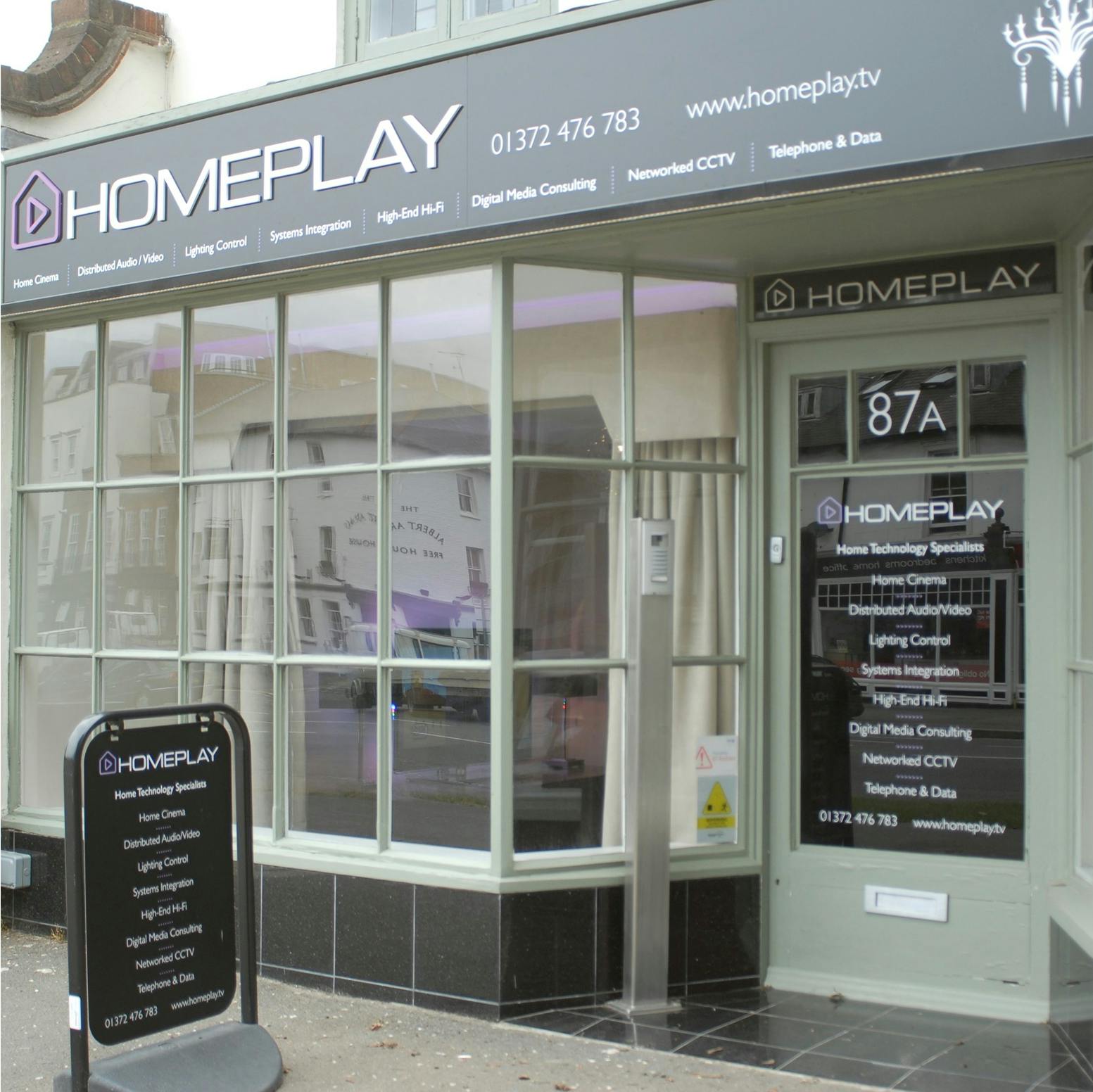 Design-led high street showroom in Esher, Surrey