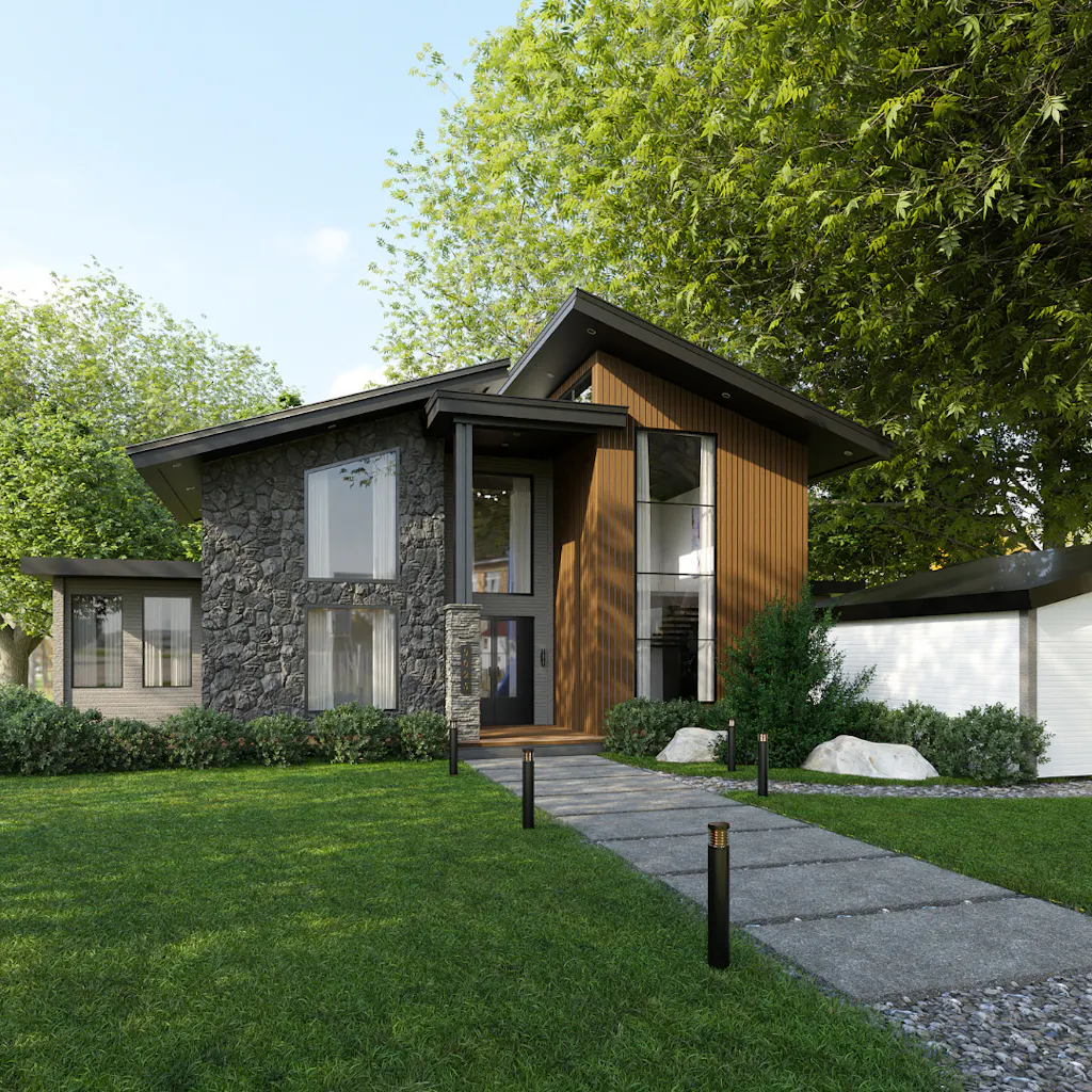 Modern Home exterior by HomeRender