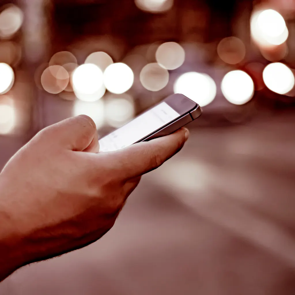 holding a phone
