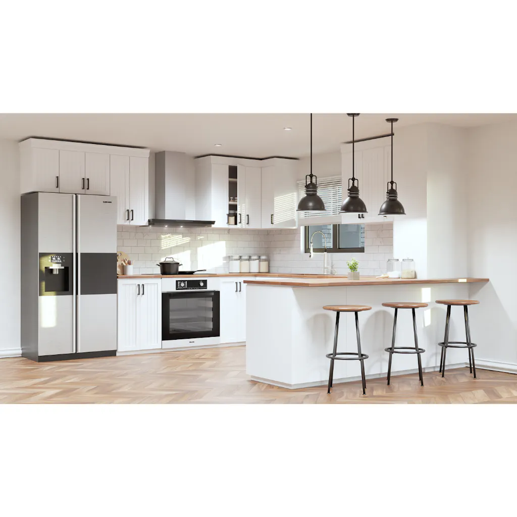 3D Render of a modern farmhouse by HomeRender