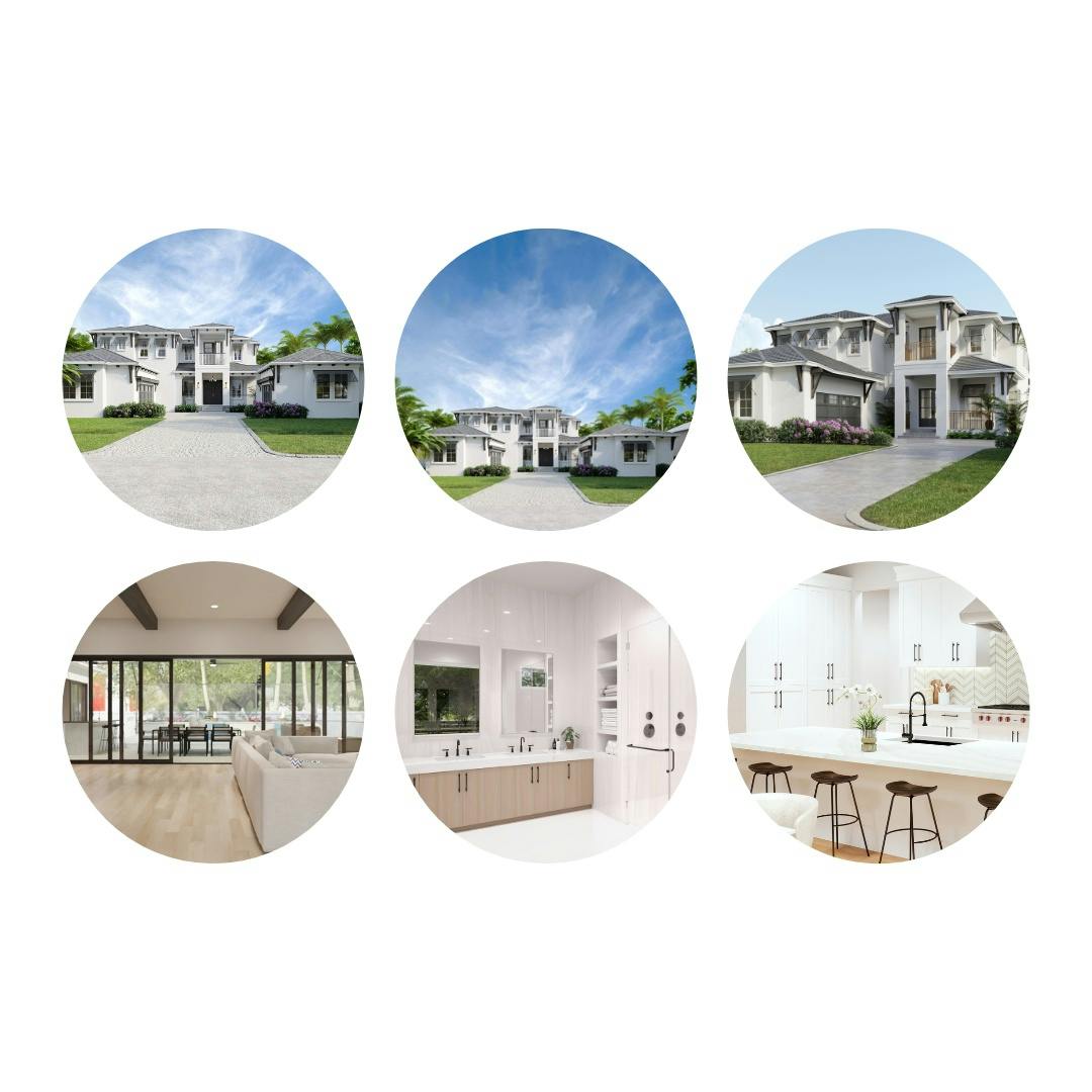 3D Renders of home exterior and interior by HomeRender