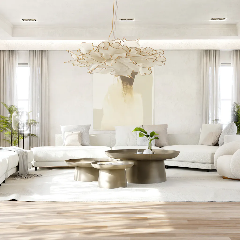Contemporary living room design by HomeRender