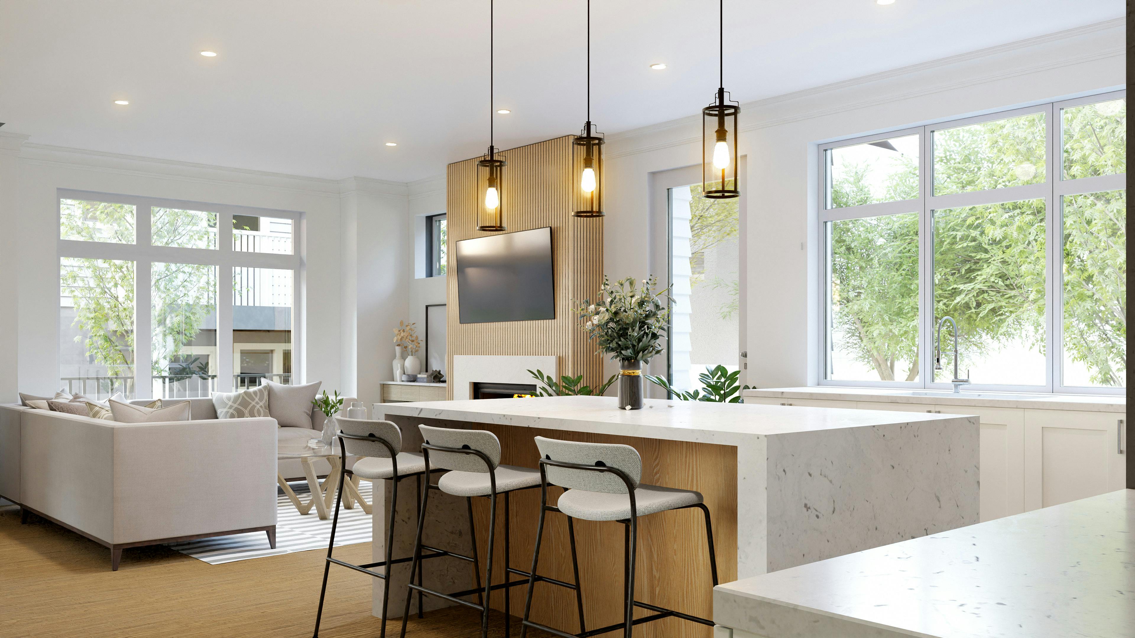 Image: Kitchen island for Modern Farmhouse style by HomeRender