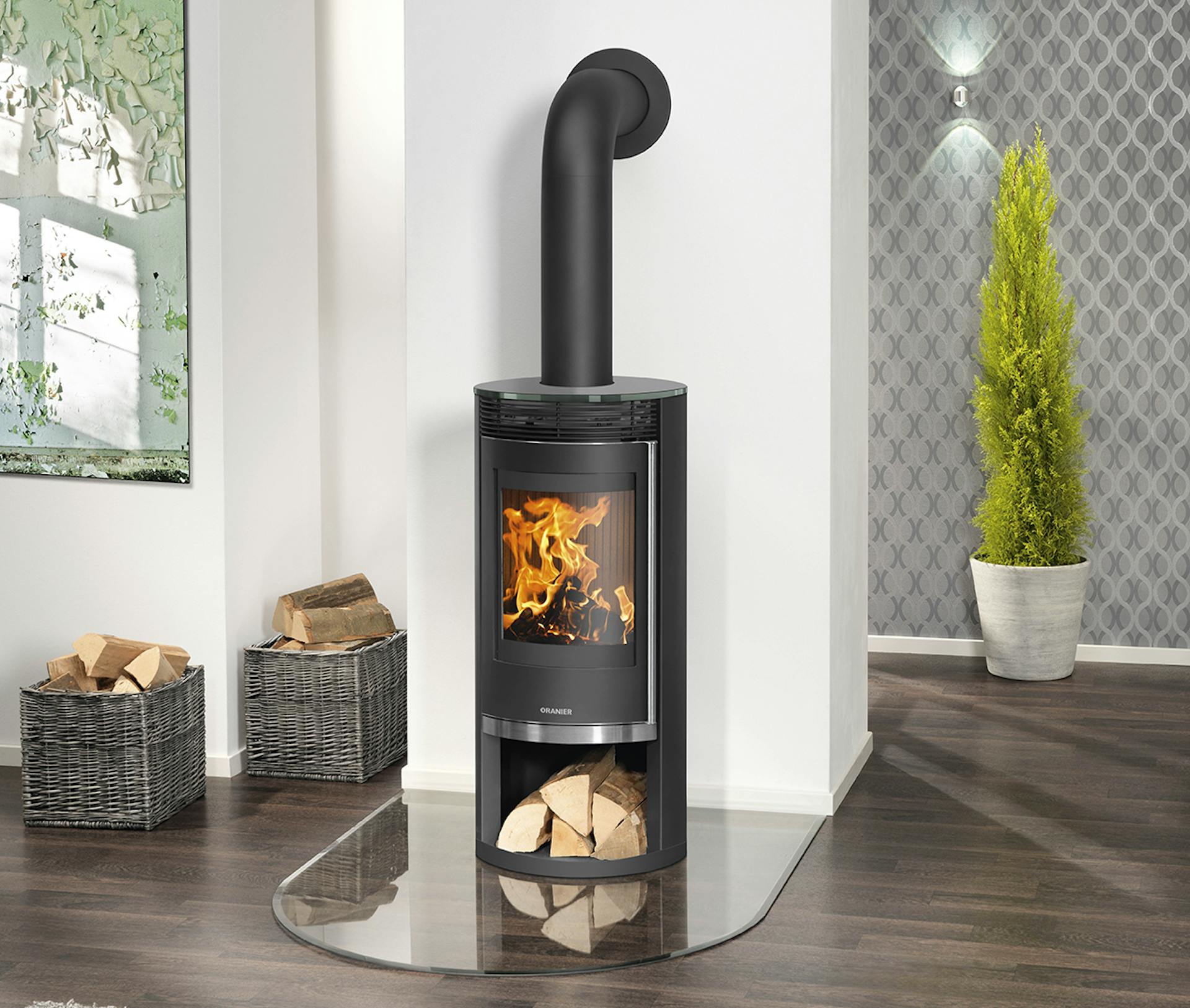 Installation d'un poêle à bois, pellet par Aujard