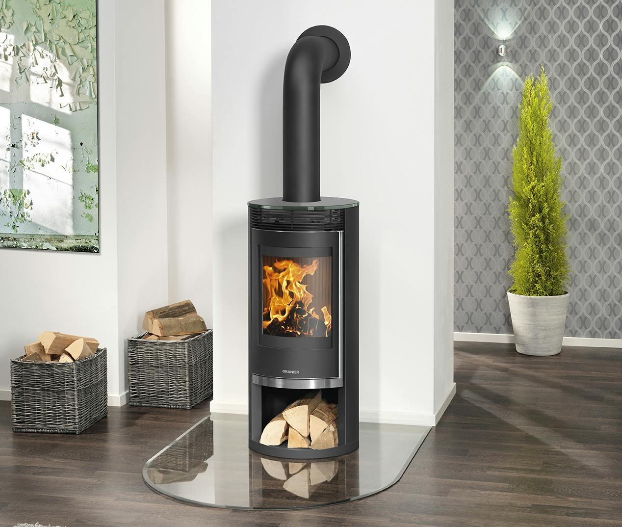 Installation d'un poêle à bois, pellet par Aujard