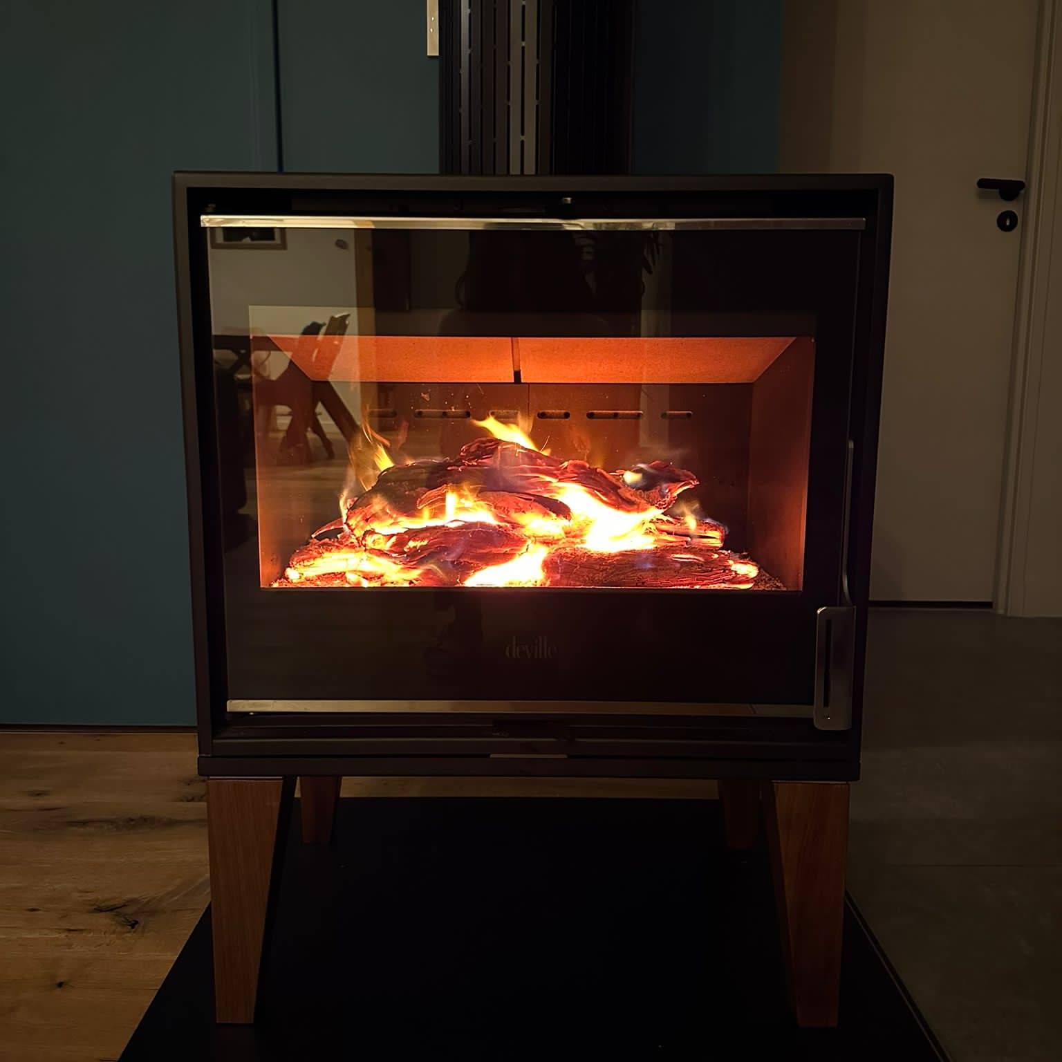 Poêle à bois en Aquitaine, installé par Cerise Energies