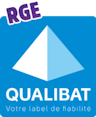 Logo qualification RGE QualiBat 2025