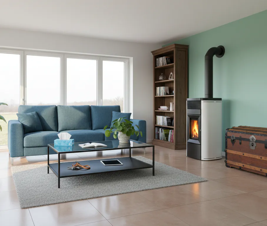 Installation de poêle à bois et à granulés