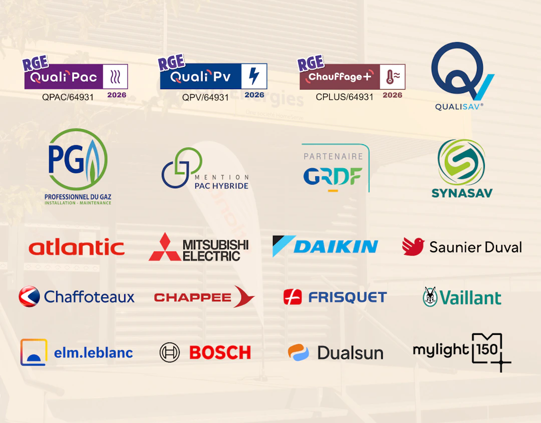 Nos certifications et marques de chauffage et climatisation - GD Energies