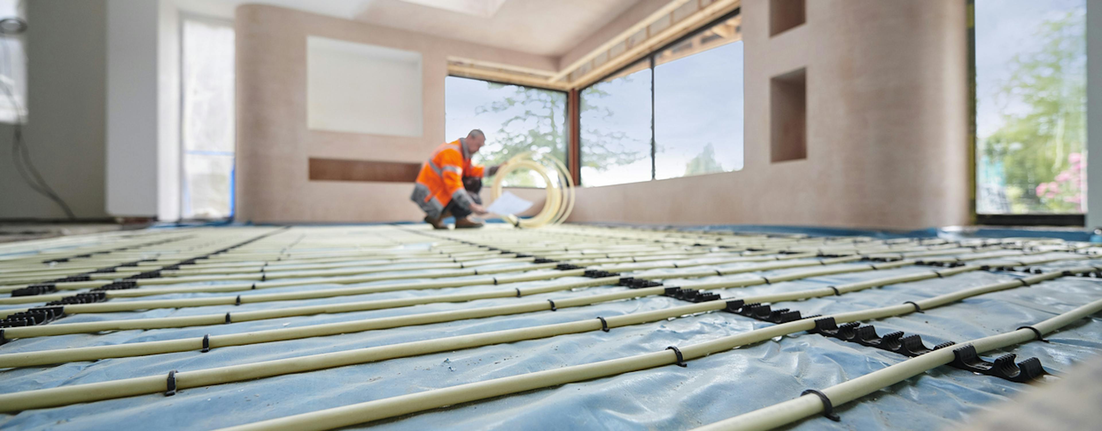 Installation de chauffage au sol