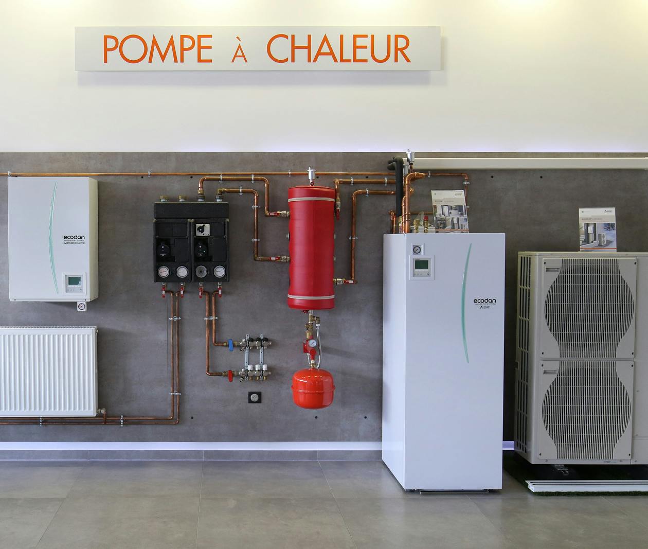 Installation de votre pompe à chaleur par votre chauffagiste SBF Energies