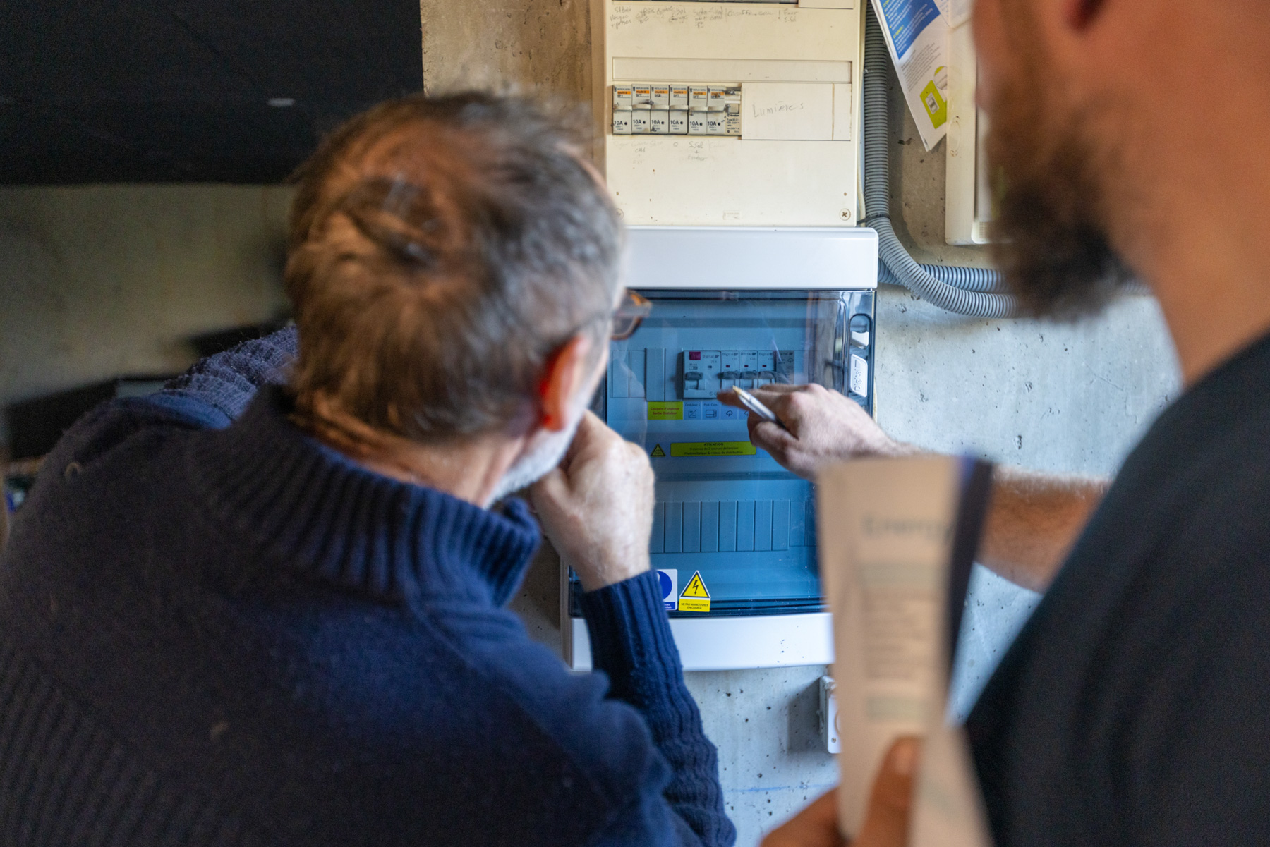Tableau électrique installation solaire photovoltaïque