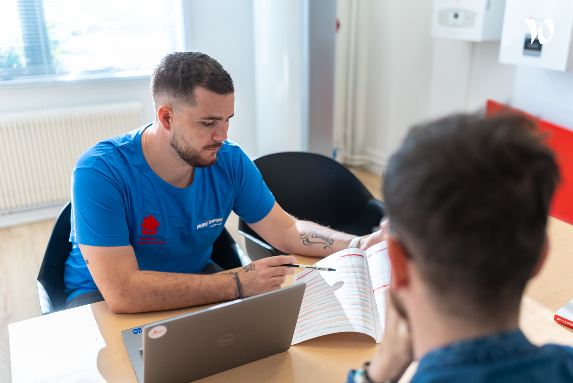 Conseiller technique HomeServe en rendez-vous client HomeServe