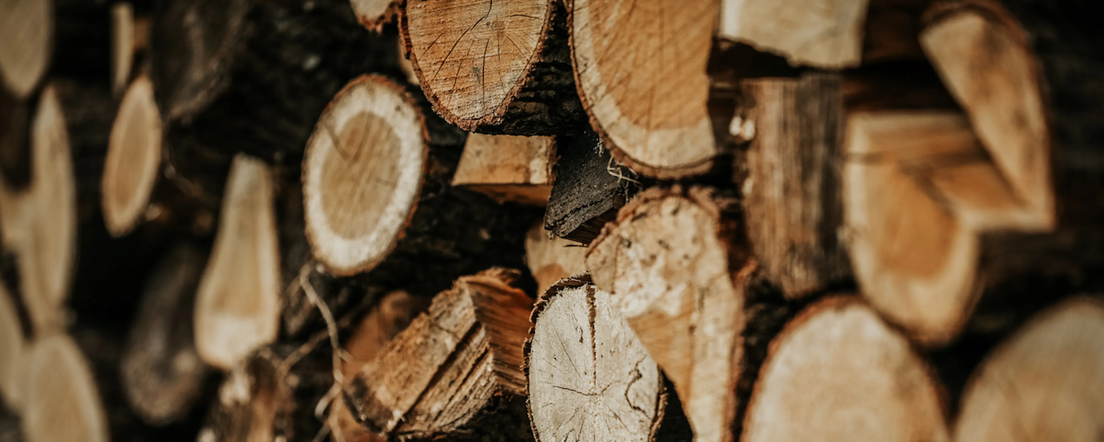 Stère de bois de chauffage bien empilé sous un abri ventilé
