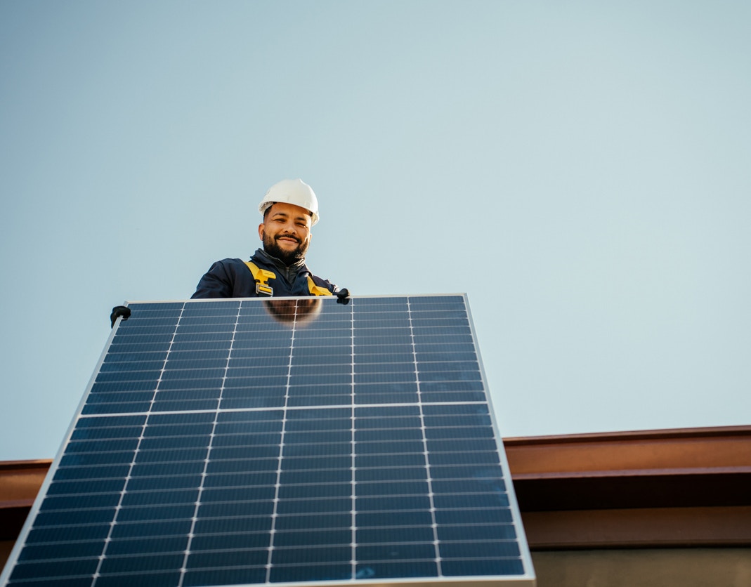 Pose de panneaux photovoltaïques