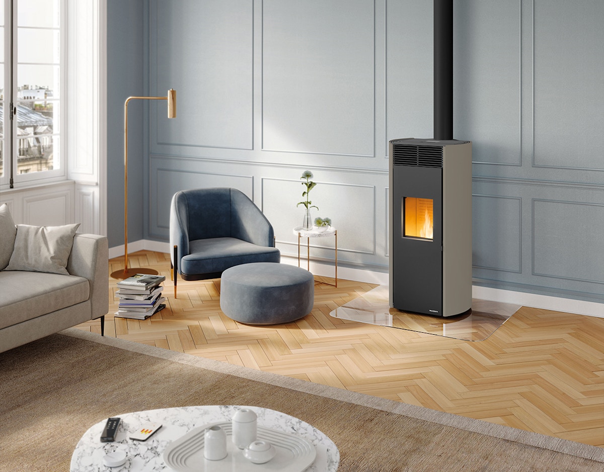 Installation de poêles à granulés Palazzetti Sistemi Clara