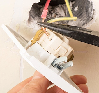 remplacement d'une prise électrique