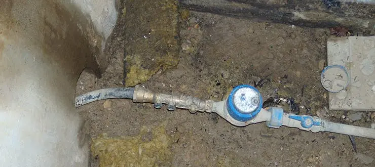 Réparation fuite fosse compteur eau