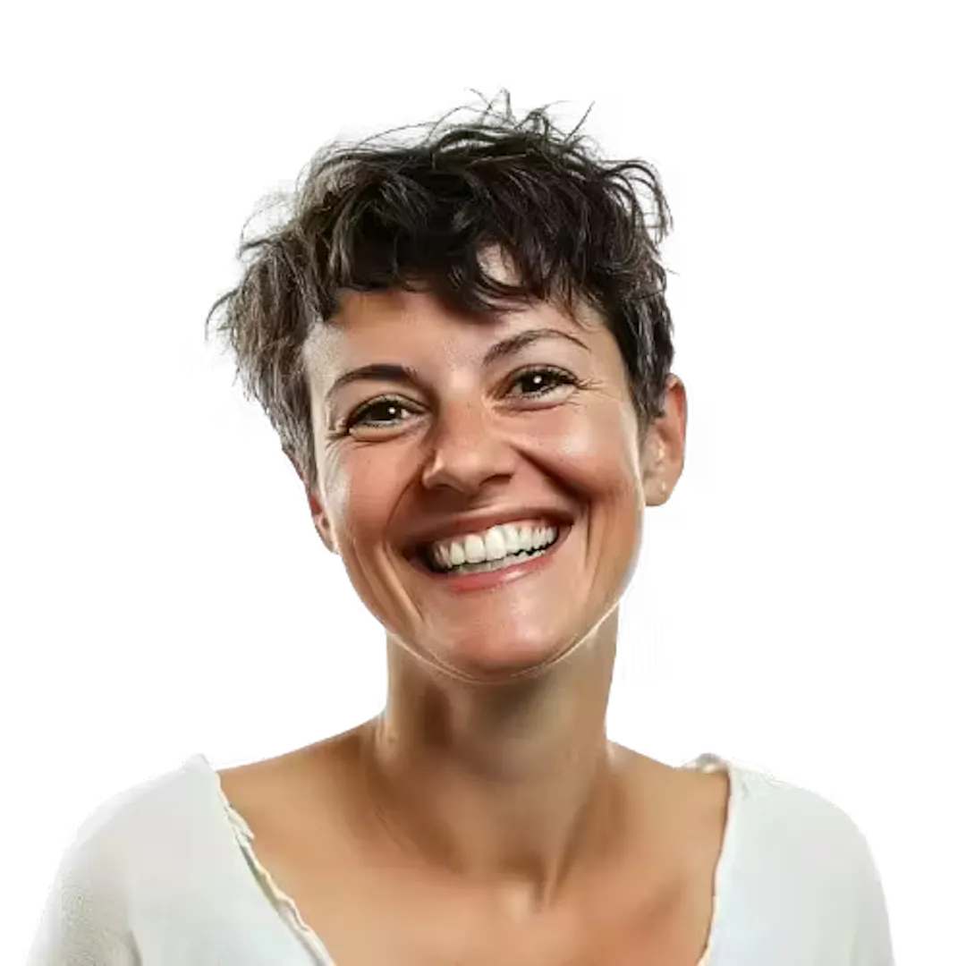 Vrouw die lacht