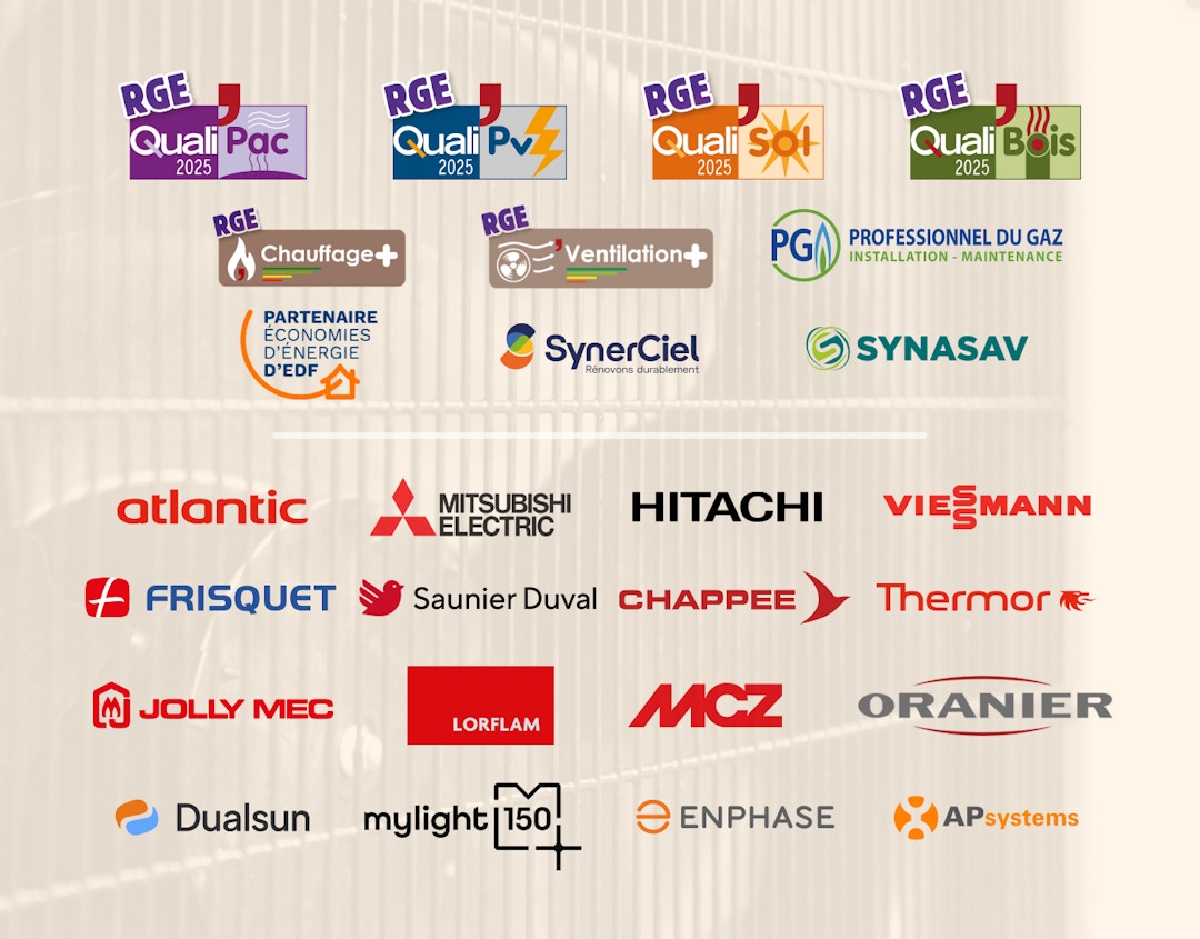 Certifications RGE et marques partenaires VIK Energies