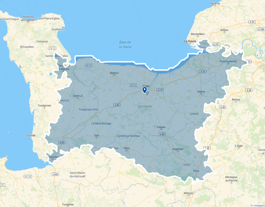 VIK Energies Caen : zone d'intervention