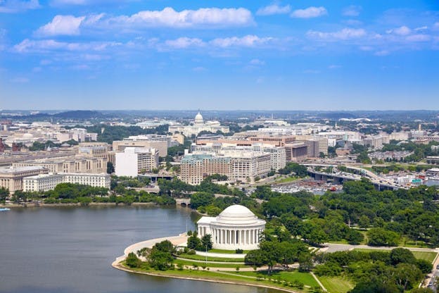Washington D.C River Area Near Capital