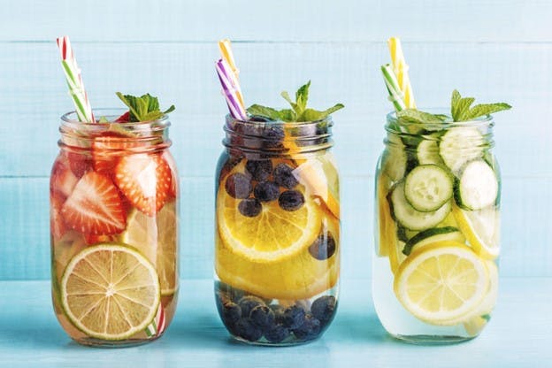 Infusing Water with Fruits