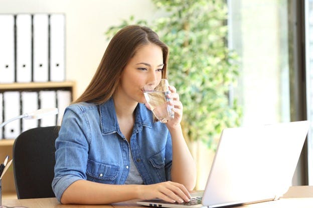 Best Water Filters Woman Drinks Fresh Water