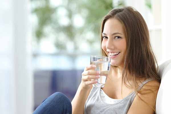 Scientific Benefits Health Young Woman Image Holding Glass