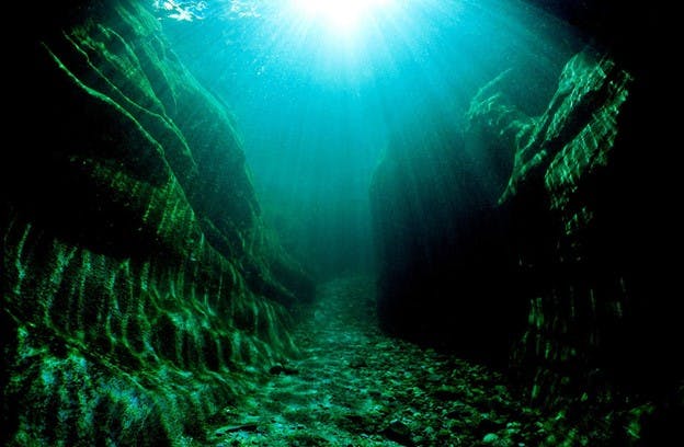Underwater Image Artesian Water Source