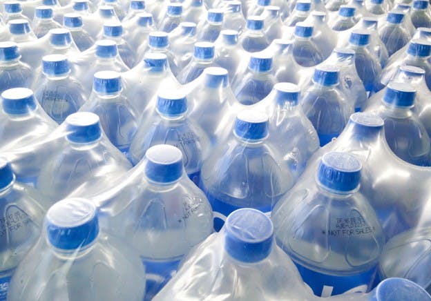 Bottles of Water to Prevent Chemical Drinking Water