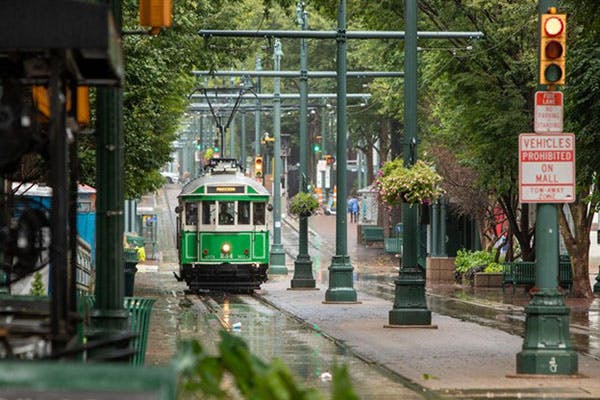 Memphis Tap Water Treated Trolley Car Downtown