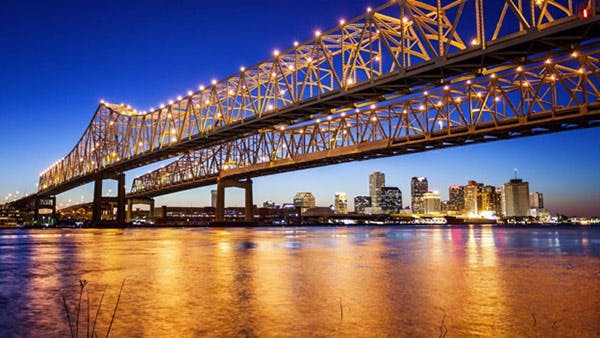 New Orleans Water Quality Bridge Near Downtown