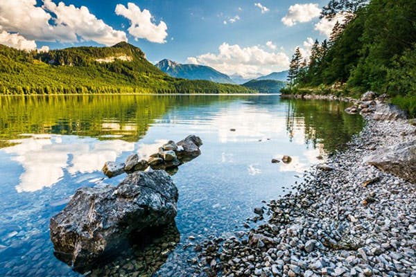 Sediment Buildup Behind Dams Fresh Lake Shot