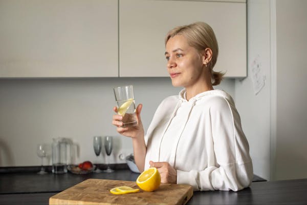 Girl Drinking Filtered Water