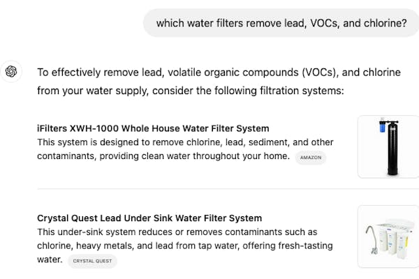 SearchGPT List of Filters Inquiry