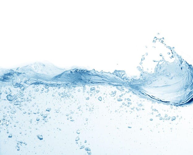 Image of Flowing Filtered Water in Motion