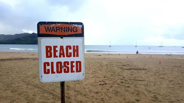 Los Angeles Water Quality Illustration Beach Closed