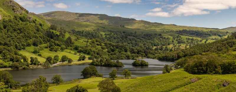 Rydal Water lake in the Lake District