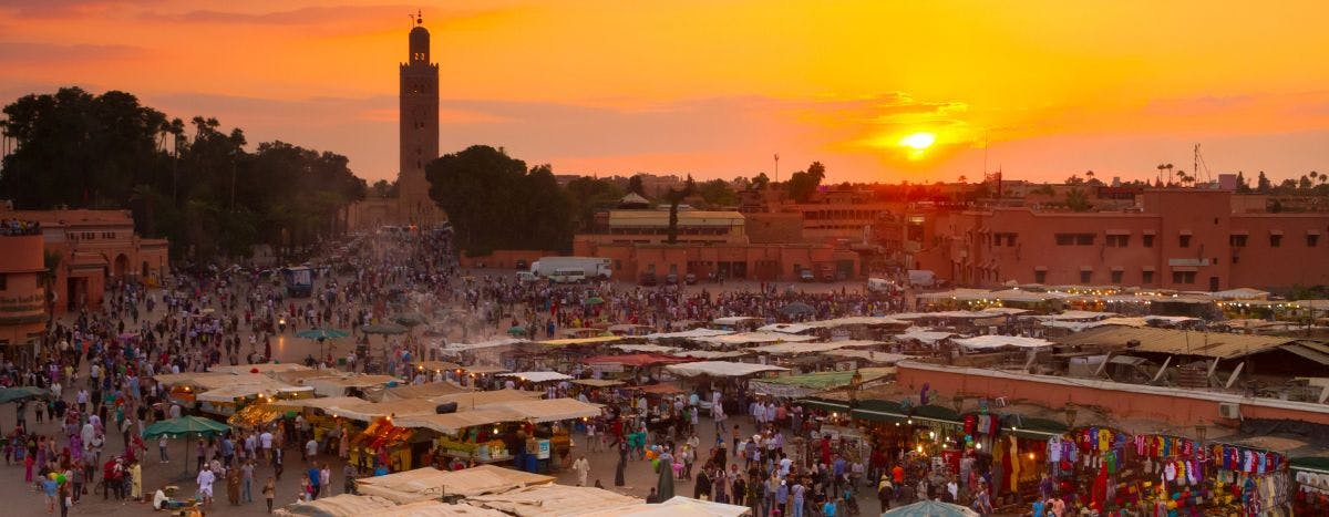 Marrakesh at sunset