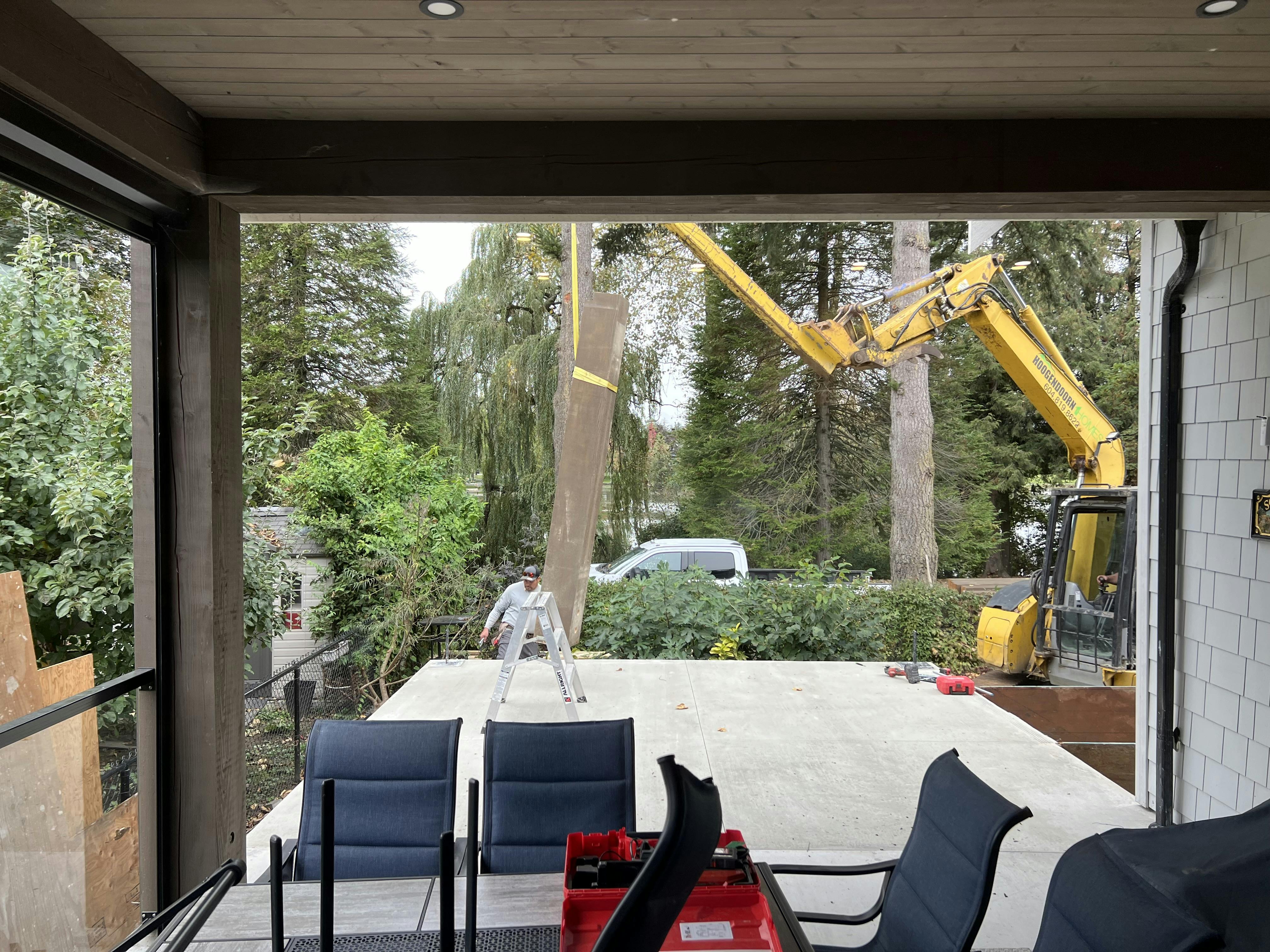 Construction progress photo 2 of the Centennial outdoor addition project by Hoogendoorn Homes