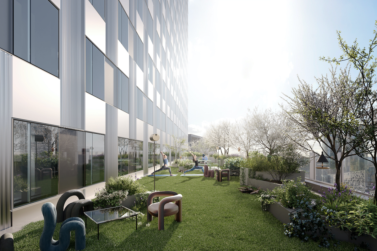 View from the 26th-floor terrace of HOPEN Tower